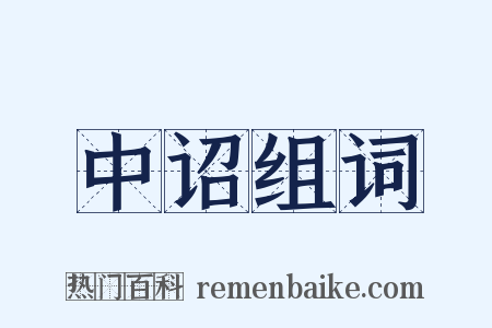 中诏组词是什么意思的图片